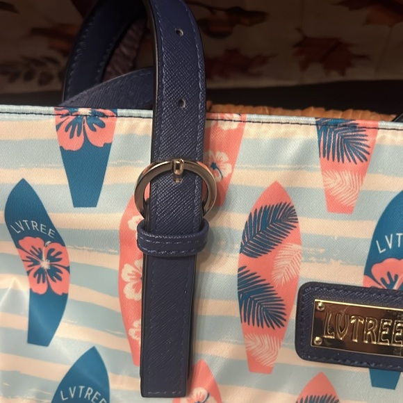 Lvtree tote  blue and pink with surfboards - Picture 10 of 10